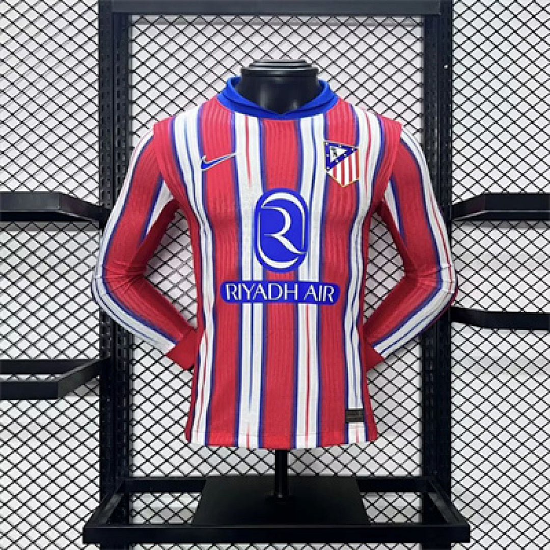 Maillot Domicile Version Joueur Manches Longues Atletico Madrid 2024/25 s