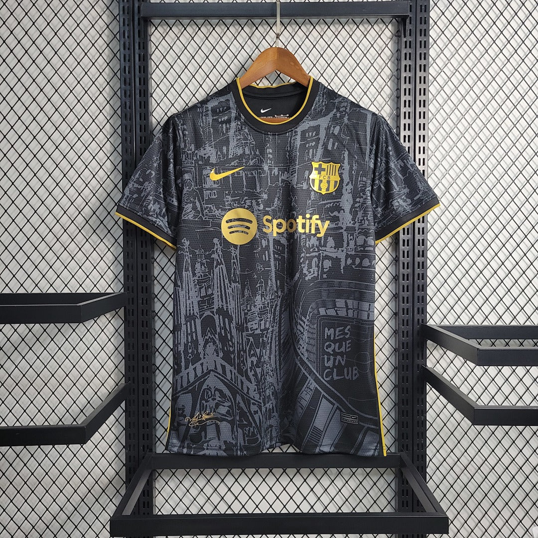Maillot Édition Spéciale 23 24 Barcelona Noir Or Édition