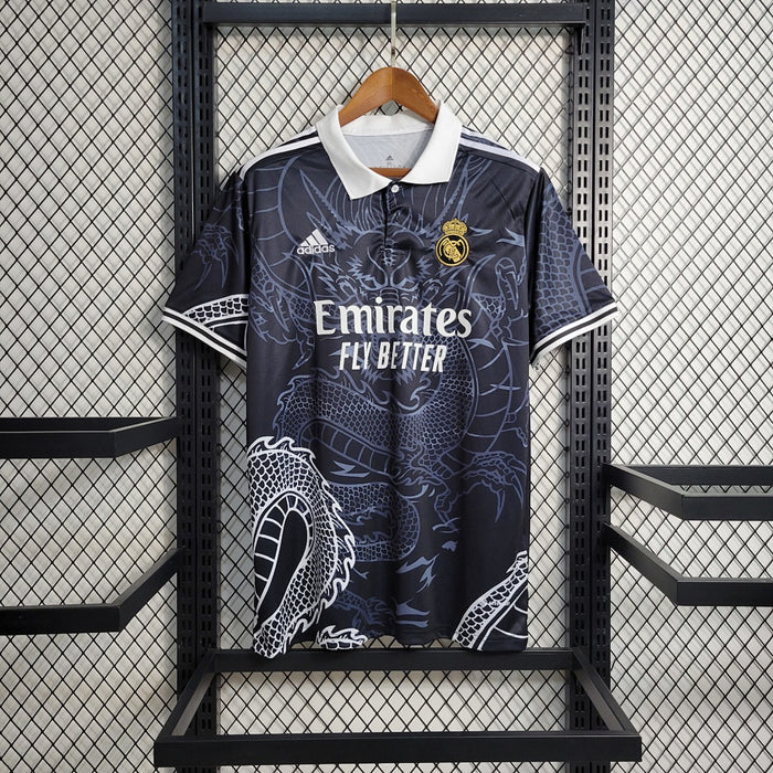 Maillot Édition Spéciale 23 24 Real Madrid Noir Dragon Édition