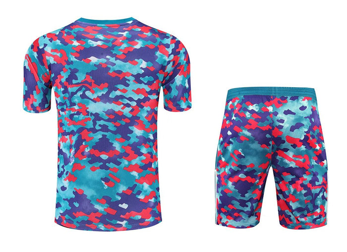 Maillot Entraînement 2022 Real Madrid camouflage Shirt (zipper pocket pants)