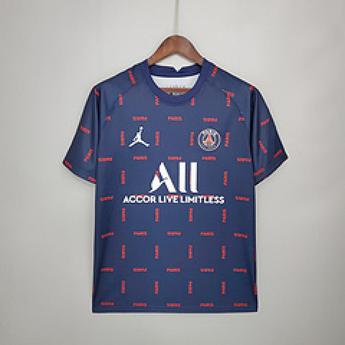 Maillot Entraînement 21/22 PSG Jordan Suit Royal Bleu