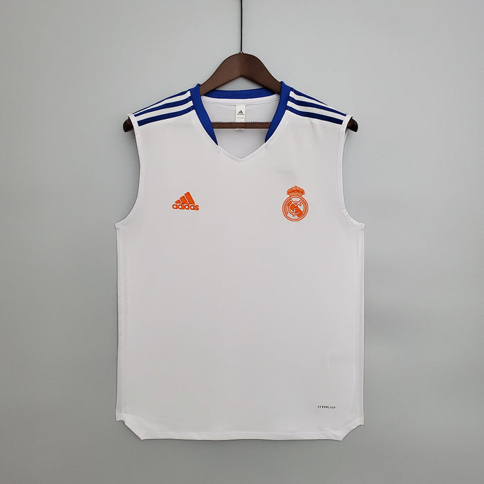 Maillot Entraînement 21/22 Real Madrid Vest Suit Blanc