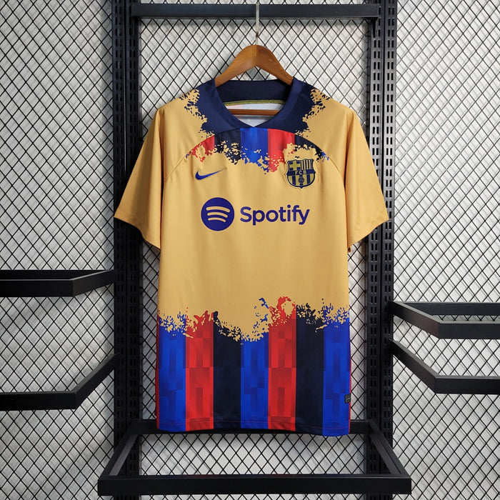 Maillot Entraînement 23 24 Barcelona Jaune