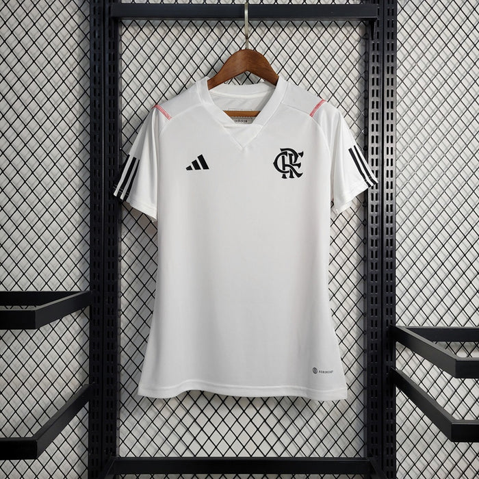 Maillot Entraînement 23 24 Femme's Flamengo Blanc Uniform