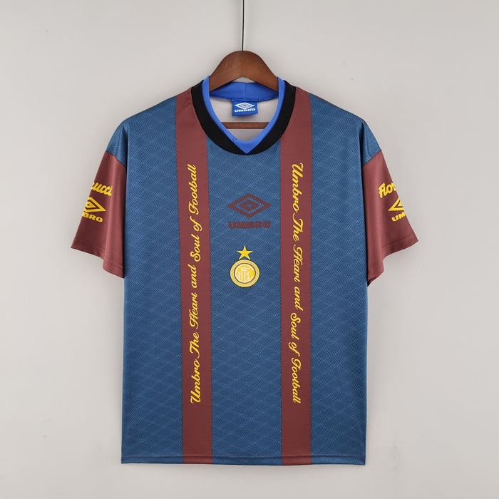 Maillot Entraînement Rétro Inter Milan 94/95 Suit Rouge Bleu