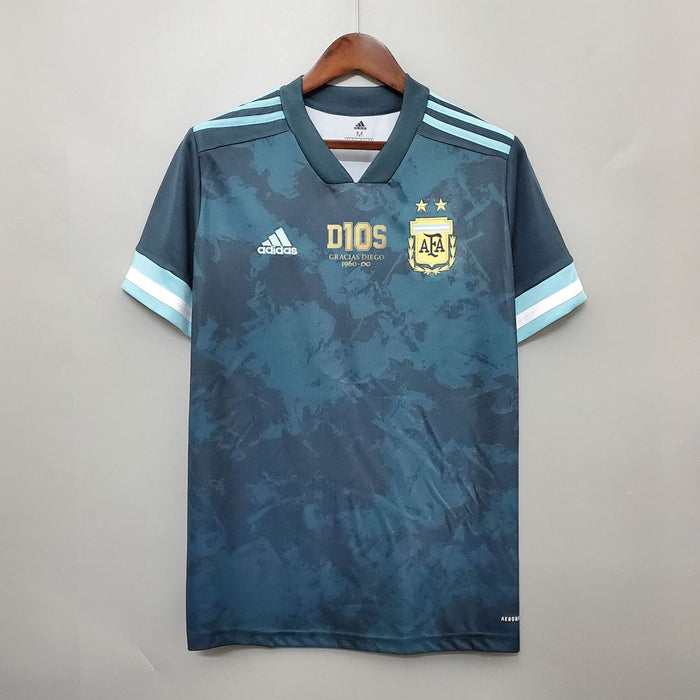 Maillot Extérieur 2020 Argentine Maradona #10 Commemorative Édition