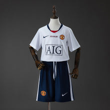 Maillot Extérieur Rétro M U 08/09 (UEFA Champions League) Enfant Kit