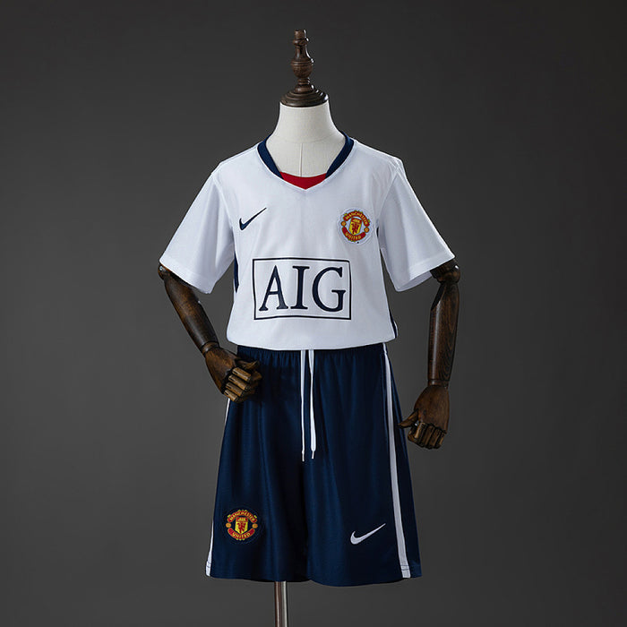 Maillot Extérieur Rétro M U 0809 (League Édition) Enfant Kit Size 16 2