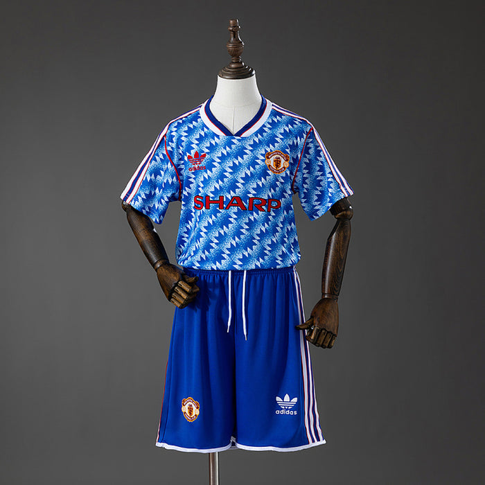 Maillot Extérieur Rétro M U 90/92 Enfant Kit