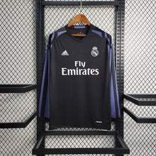Maillot Extérieur Rétro Manches Longues 16 17 Real Madrid Second