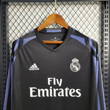Maillot Extérieur Rétro Manches Longues 16 17 Real Madrid Second