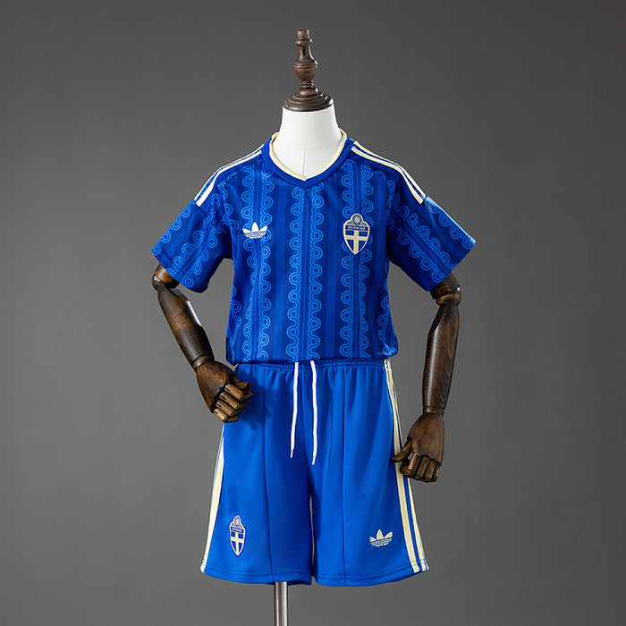 Maillot Extérieur Suède 2026 Enfant Kit