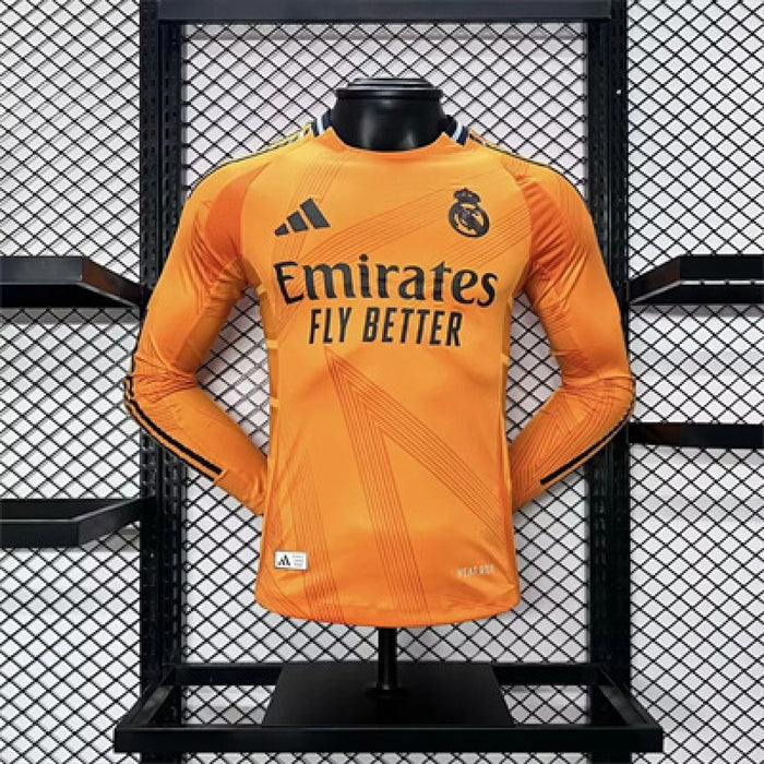 Maillot Extérieur Version Joueur Manches Longues Real Madrid 2024/25 s