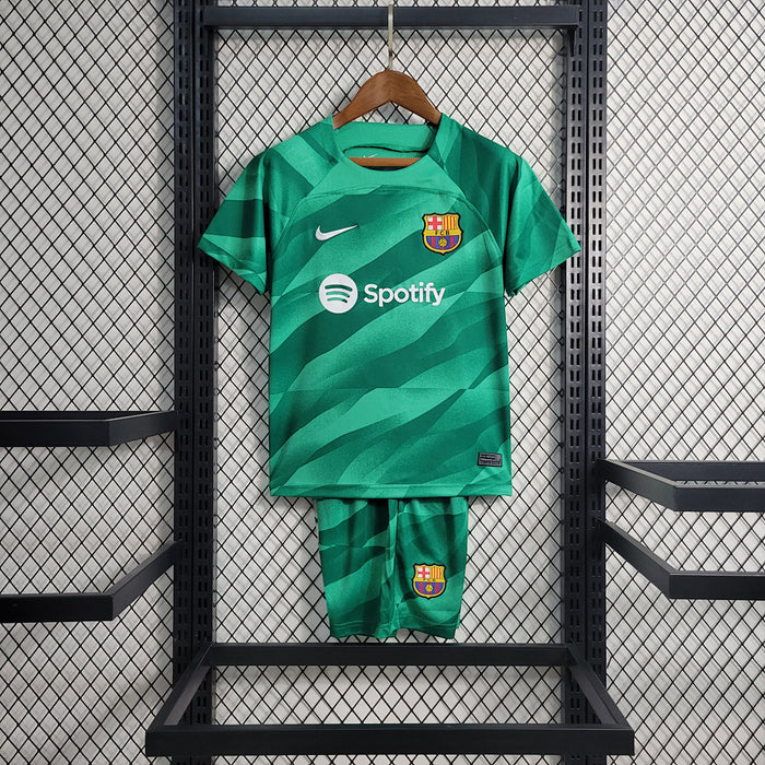 Maillot Gardien 23 24 Enfant Barcelona Vert