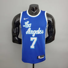 Maillot Lakers Anthony#7 Latin Night (High Head) Bleu NBA