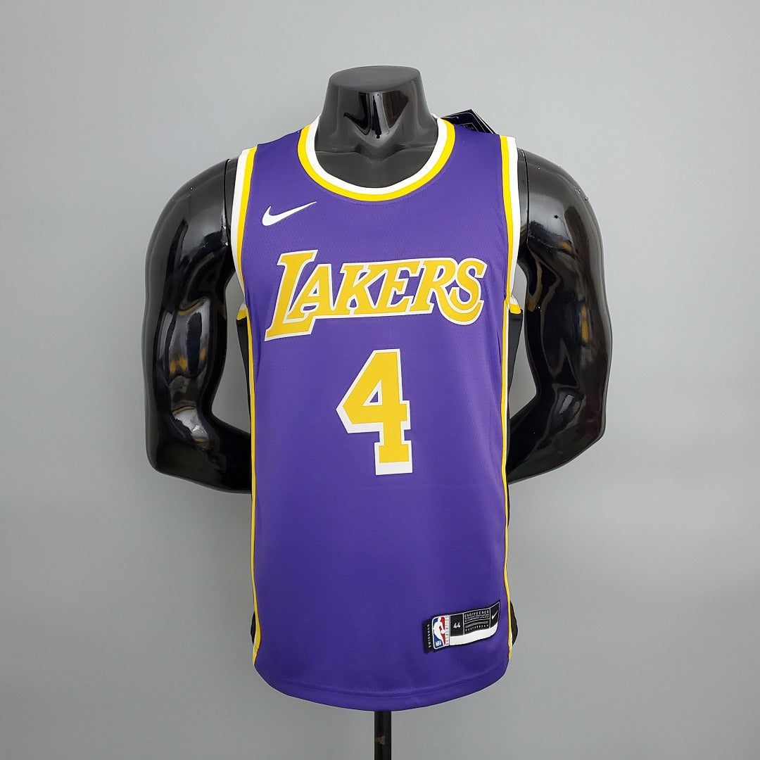 Maillot Lakers Rondo#4 Crew Neck Violet (Flyers) NBA