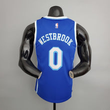 Maillot Lakers Westbrook#0 Latin Night (High Head) Bleu NBA