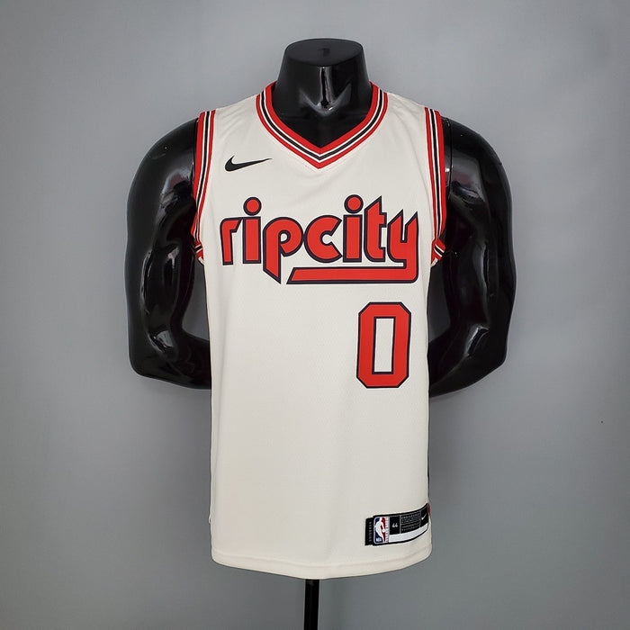 Maillot LILLARD#0 Portland Trail Blazers Beige NBA