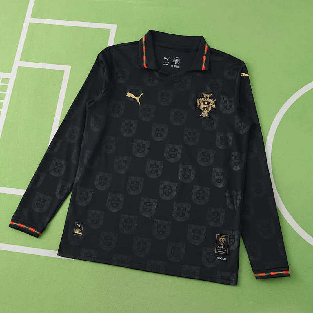 Maillot Manches Longues Édition Spéciale 2025 Portugal Tribute to Eusebio Édition d Fan version