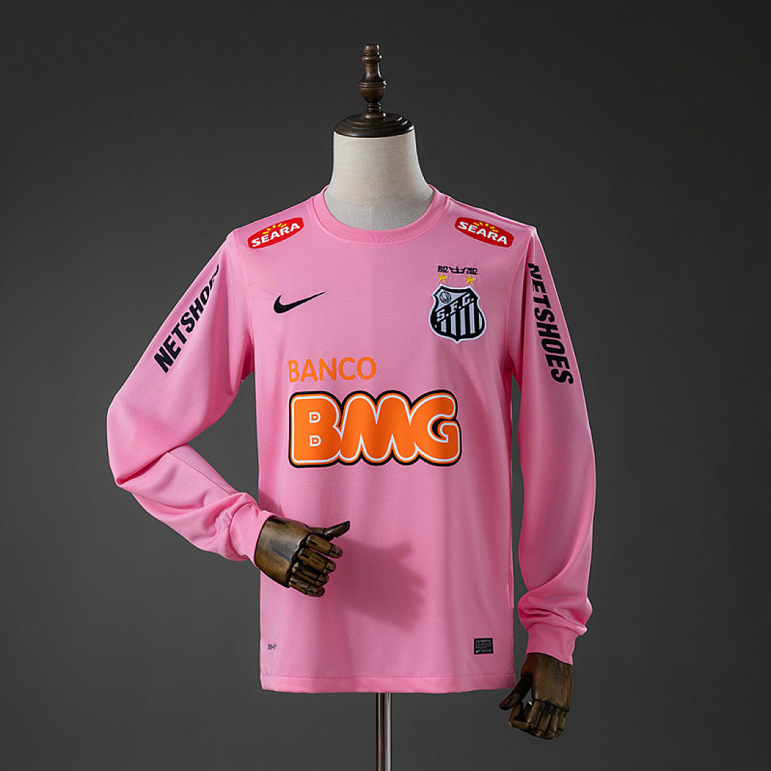 Maillot Manches Longues Rétro Santos 12/13 Rose