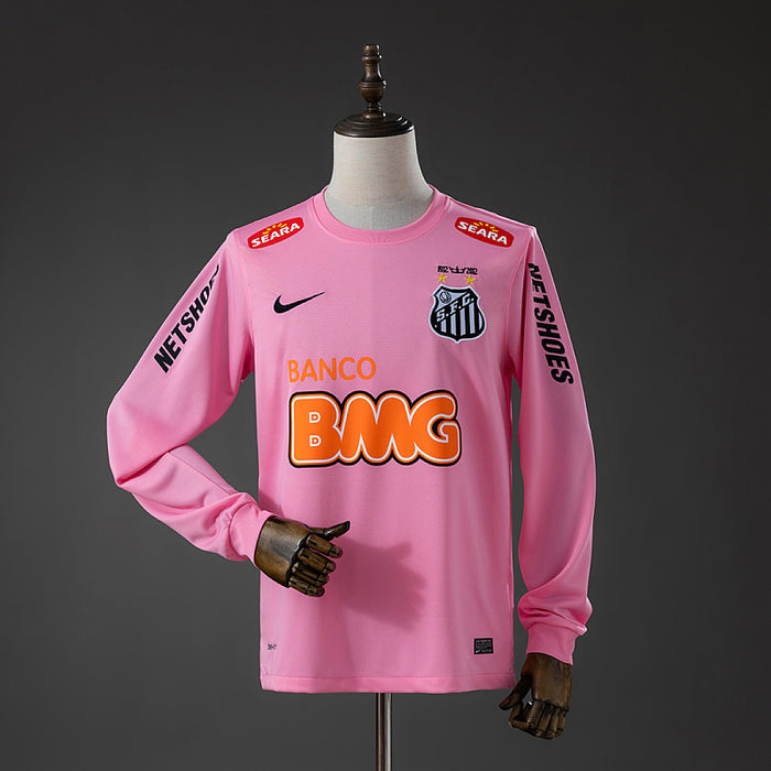 Maillot Manches Longues Rétro Santos 12/13 Rose