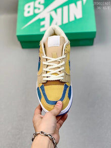 Maillot Nike dunk low top Khaki denim desert Croix couple