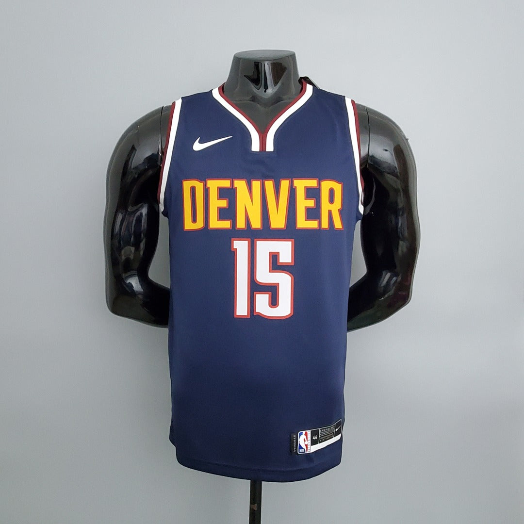 Maillot Nuggets Jokic #15 Marine Bleu NBA