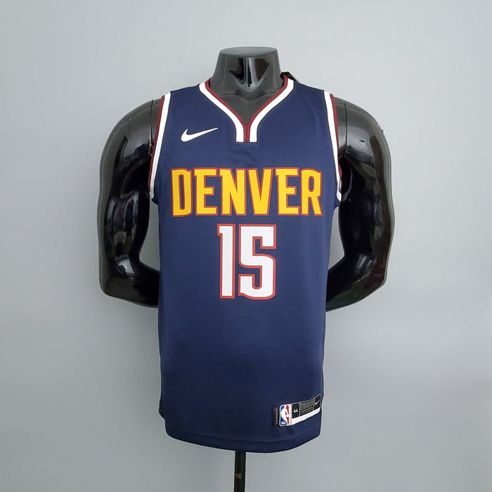 Maillot Nuggets Jokic #15 Marine Bleu NBA