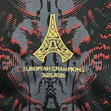 Maillot Paris Saint Germain 2025/26 (CAMPEONES DE EUROPA) Gris