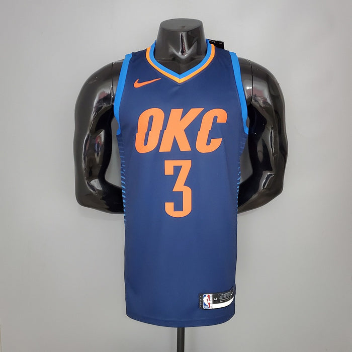 Maillot PAUL#3 Thunder Bleu Stripes NBA