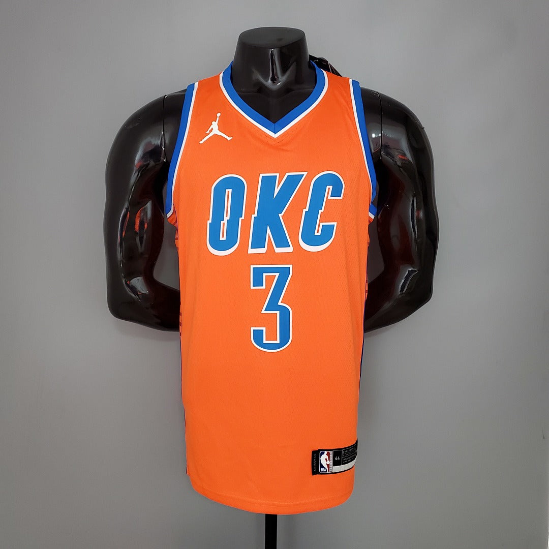 Maillot PAUL#3 Thunder Jordan Orange NBA