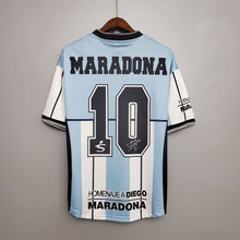 Maillot Rétro 2001 Argentine Maradona #10 Commemorative Édition