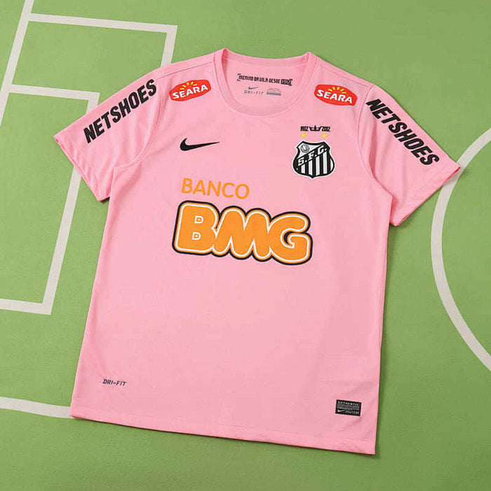 Maillot Rétro 2013 Saison Santos FC Rose Fan version