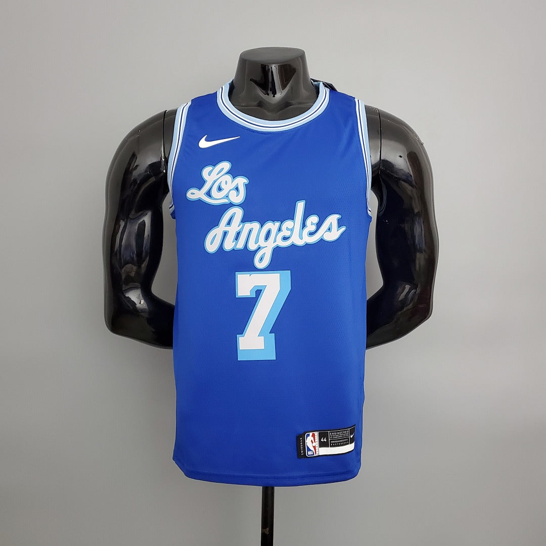 Maillot Rétro 2021 Anthony#7 Lakers Bleu NBA
