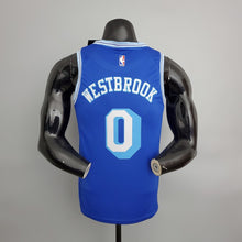 Maillot Rétro 2021 Westbrook#0 Lakers Bleu NBA