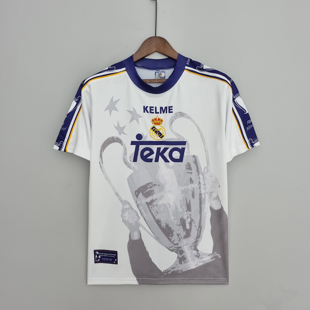 Maillot Rétro 97 98 Real Madrid Champions League 7 Champions Commemorative Édition