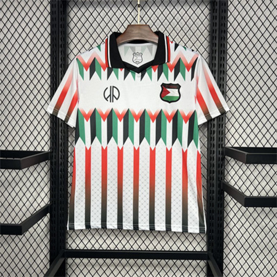 Maillot Rétro CD Palestino 2024/25 Hypepeace Joint Édition Blanc