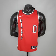 Maillot Rétro LILLARO#0 Trail Blazers Rouge NBA
