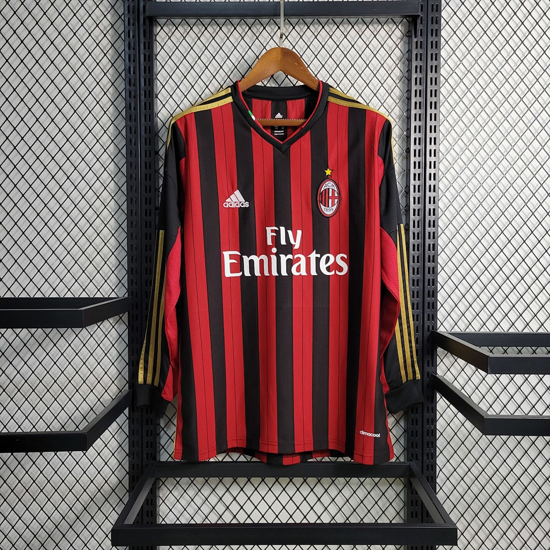 Maillot Rétro Manches Longues 2013 14 AC Milan Retro