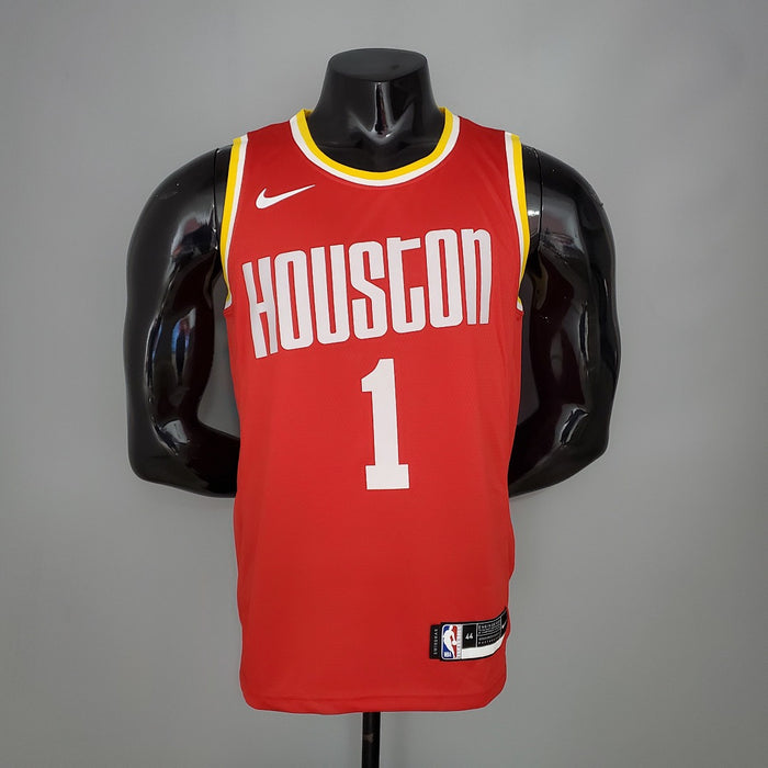 Maillot Rétro McGRADY#1 Rockets Rouge NBA
