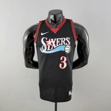 Maillot Rétro Philadelphia 76ers Iverson #3 big meteor Noir NBA