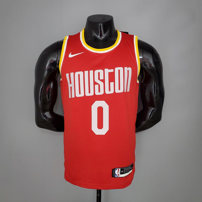 Maillot Rétro WESTBROOK#0 Rockets Rouge NBA