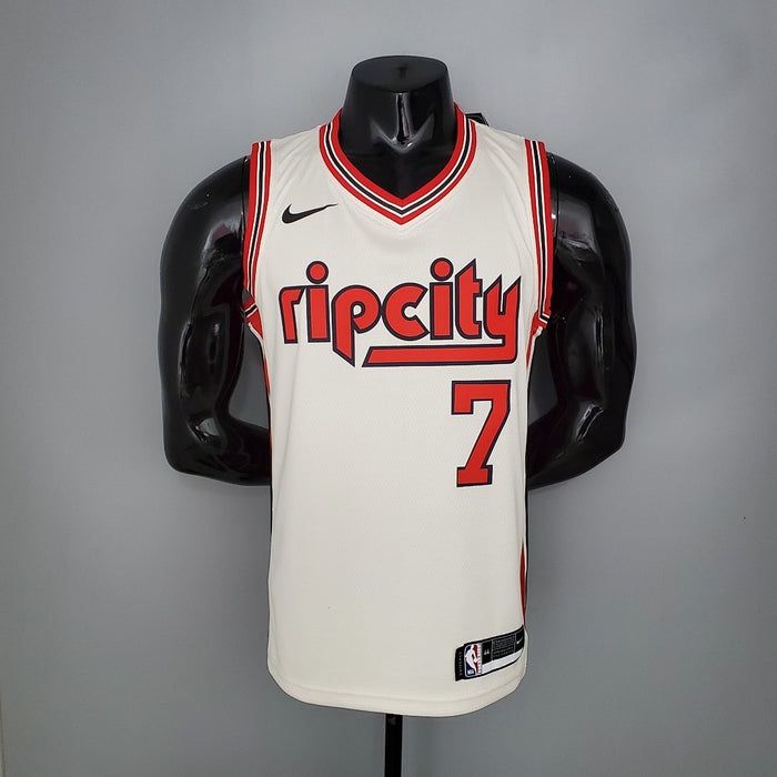 Maillot ROY#7 Portland Trail Blazers Beige NBA