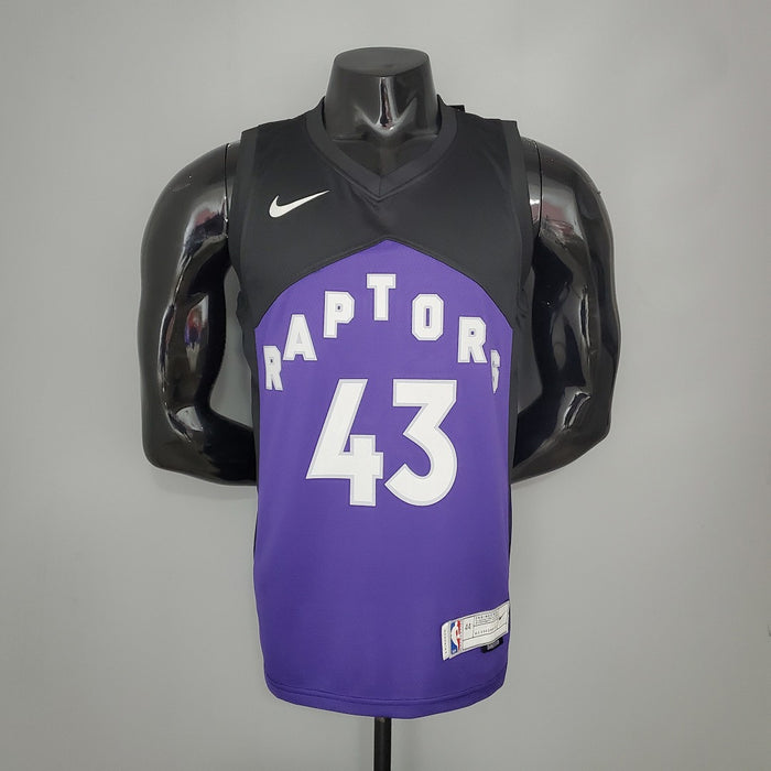 Maillot SIAKAM#43 2021 Raptors Bonus Édition Violet and Noir NBA