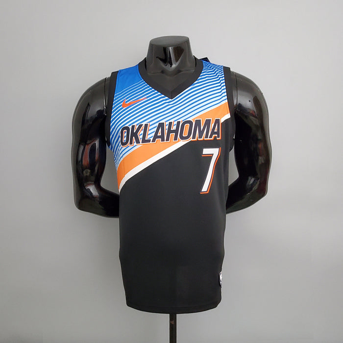 Maillot Thunder Anthony #7 City Édition Noir NBA