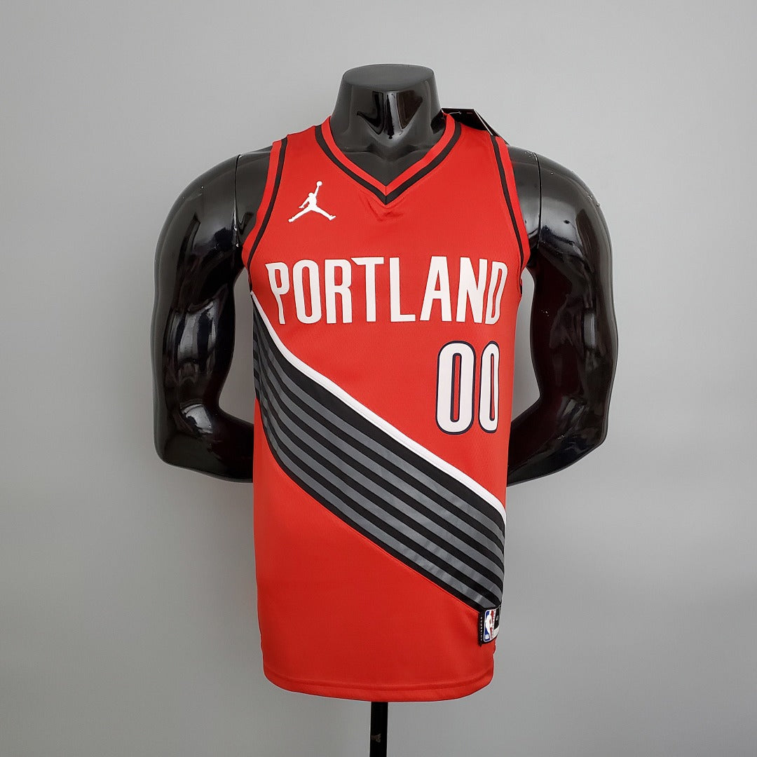 Maillot Trailblazer Anthony #00 (JORDAN style) Rouge NBA S XXL8
