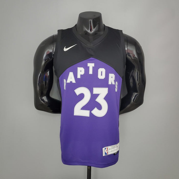 Maillot VANVLEET#23 2021 Raptors Bonus Édition Violet and Noir NBA