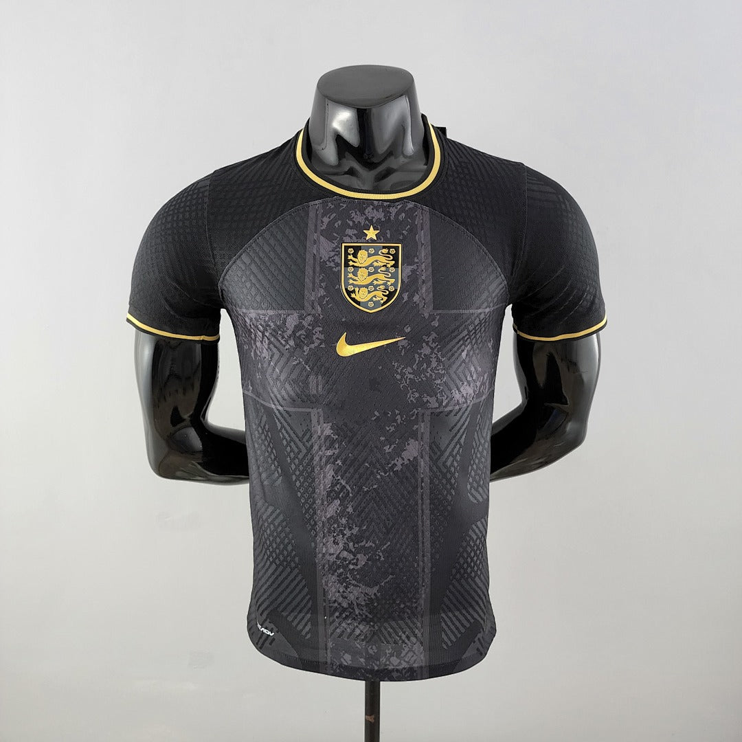 Maillot Version Joueur 2022 Angleterre Noir