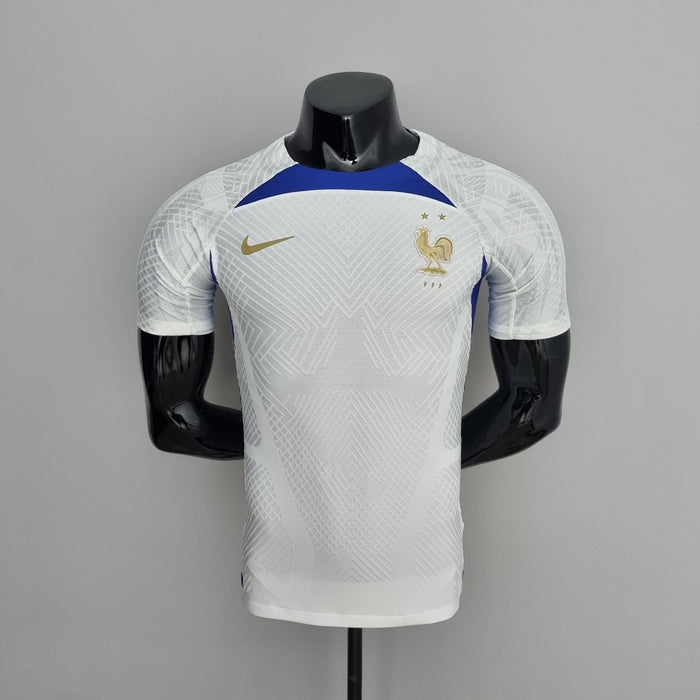 Maillot Version Joueur Entraînement 2022 France Suit Blanc