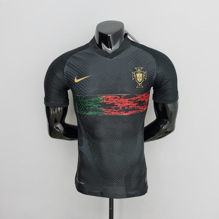 Maillot Version Joueur Entraînement 2022 Portugal Suit Noir